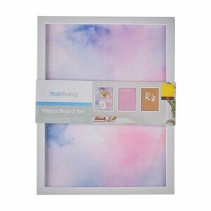 3 piece Memo Board Set Pastel Design